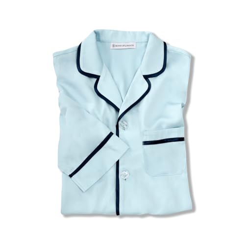 Mens Blue Satin Pajamas - Hades4