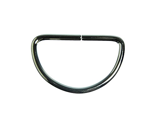 24 x Curtain Upholstery D Rings Nickel Plated Metal 32MM 1 1/4 INCH