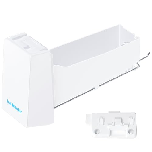 Upgraded DA97-14474C Ice Maker Bucket Compatible with Samsung Refrigerator Ice Maker RF265BEAESR RF28HMEDBSR RF25HMEDBSR Ice Tray for Samsung RF25 RF26 RF28 Refrigerator Ice Container Assembly