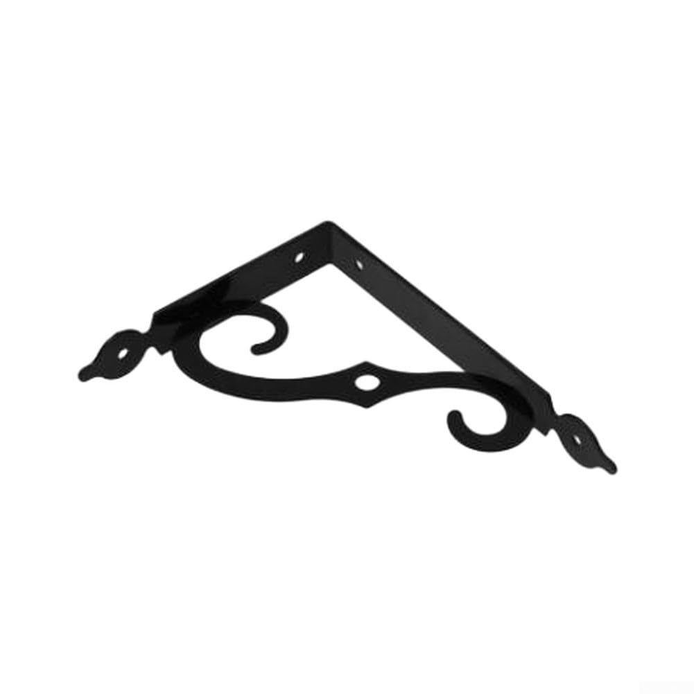 para soporte para estantería Metal 24cm para acero Carbono Negro(Black190*140 * 25mm)