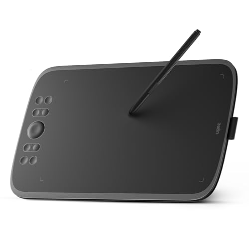 UGEE M908 10x6.25inch Drawing Tablet with 8 Shortcut Keys, New-Gen Battery-Free Stylus with 8192...