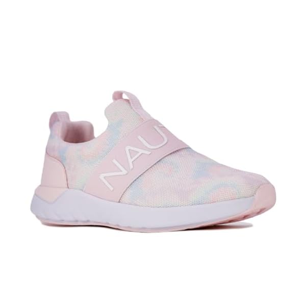 Nautica Youth Girls Slip-On Athletic Sneakers - Stylish Running and Tennis Shoes for Little and Big Kids