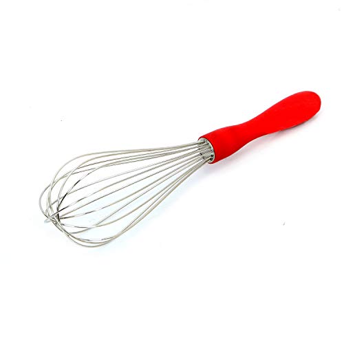 Image of Kuber Industries Dolphin Stainless Steel Hand Blender Mixer Froth Whisker CTKTC31355, 25 cm (Assorted Colour)
