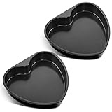 Joyfair Backform Herz, 2 Stück Hochwertige Antihaft Herzbackform Set, 22 x 20 x 5 cm, Herzform Kuchenform für Valentine, Geburtstage & Romantische Anlässe, Hitzebeständig & Gleichmäßiges Backen