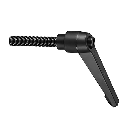 Image of Clamping Lever Handles, M12 x 60mm Male Thread, Adjustable Quick Release Locking Rotating Bolt Knobs Black - (Applications: for Lathe Machinery), 1-Piece