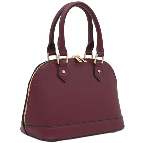 Image of Zip-Around Saffiano Classic Dome Satchel