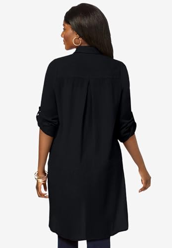 Image of Jessica London Women's Plus Size Gauze Mega Tunic