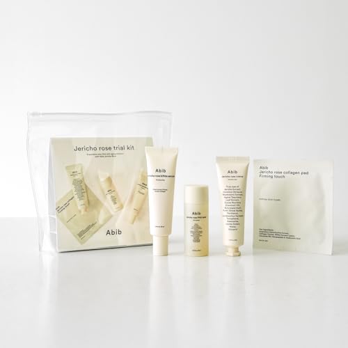 Image of Abib Jericho Trial Kit, Travel Kit | Korean Skincare, Toner Pads, Cream, Serum, Travel Essentials, Gift Set, Beige