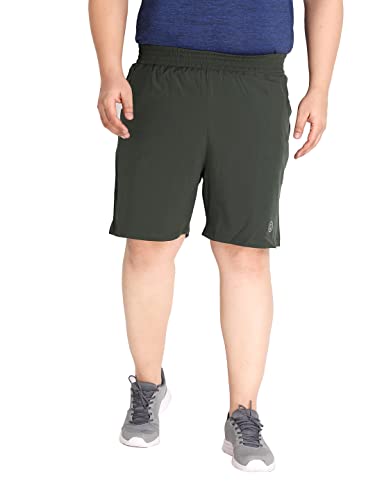 Image of CHKOKKO Men Shorts for Gym Sports or Running | Dry-Fit Fabric Single Layered Active Summer Workout Wear Knee Length Regular Fit | Elastic Waist with Front and Back Pockets