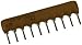 BOURNS 4610X-102-473LF RESISTOR, ISOLATED RESISTOR NETWORK, 5, 47KOHM, 2%, SIP (10 pieces)