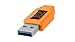 Tether Tools TetherPro USB 3.0 to USB-C Cable | for Fast Transfer and Connection Between Camera and Computer | High Visibility Orange | 15 Feet (4.6 m)