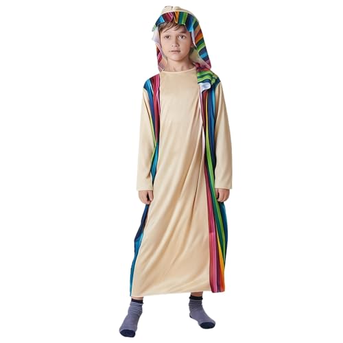 Festmode, barnkostym, herd, vägg, krubbspel, bibelfigur, schäfer, karnevaldräkt, julkostym för pojkar, flickor, medeltida kostym, lekoutfit, 3 st