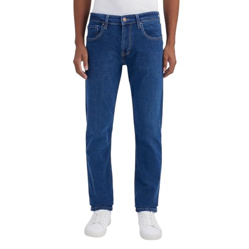 Image of Pepe Jeans Men's Straight Fit Jeans|Mid Rise |Stretchable Fabric| Jeans for Men | Available in Plus Size