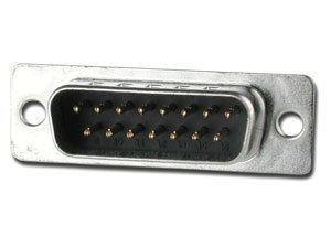 Conector DB15 macho soldable 50 unidades miniatura 5