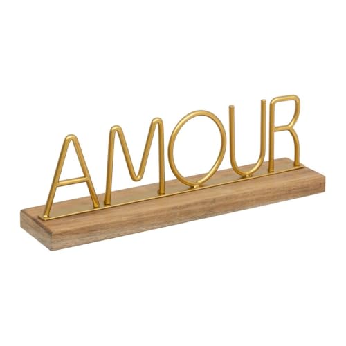 Paris Prix Atmosphera Créateur d'intérieur - Mot Déco à Poser Amour 25cm Or