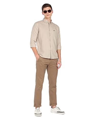 Image of Arrow Men's Solid Regular Fit Shirt