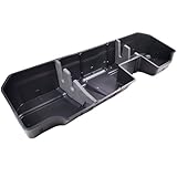 Under Seat Storage Box & Center Console Organizer Tray Fit for 2019-2025 Chevy Silverado 1500 GMC Sierra 1500 2020-2025 2500 3500 HD Double Cab & Crew Rear Under Seat Storage Organizer Box