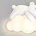 Dimmable LED Cloud Wall Lamp for Kids' Room with Remote Control, 24W, 3000-6000K, Suitable for Baby Room, Bedroom, Living Room - Bear Design