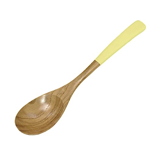 スプーン 食洗器対応 カトラリー 木製 waguri 栗 カレースプーン 20cm にっぽん伝統色 (黄檗色)