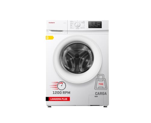 Corberó - Lavadora Carga Frontal | CLH7BL1224 | 7 Kg | 1200 Rpm | 15 Programas | Inicio diferido, Lavado Rápido | Blanco