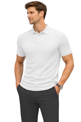 Image of TOPLOT Men's Polo T Shirt | Half Sleeve Design | Comfortable Fit Wear | Stylish Casual Look | Breathable Feel |Modern Style | Easy Movement | Casual & Everyday Wear (5244)