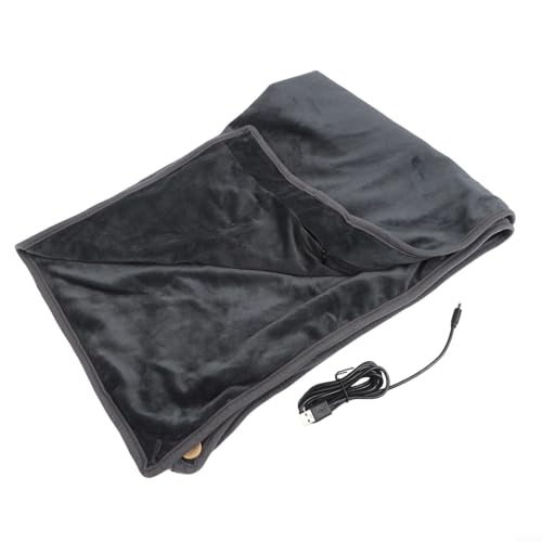 100x70cm portátil USB manta calentada con control de baja temperatura para calor sostenido en varios ajustes (gris)