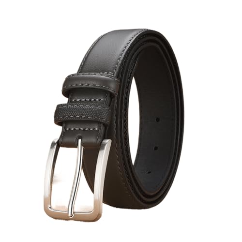 3.4 Cm Belt Men's Belt Business Casual Simple Perforated Belt Pu Imitation Leather Men's Belt 105cm,115cm,125cm