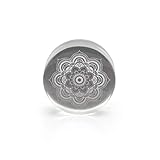 Gratis Standard UK Versand Vault 101 Limited Mandala Muster Glas Ohrstöpsel Lasergravur - 30mm