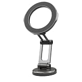xruc Soporte Móvil Coche Magnético con 360° Rotación, Soporte Magnético Plegable para Coche, con Anillo de Adhesión Magnética Accesorios, Compatible con iPhone 15 14 y Salpicadero Parabrisas