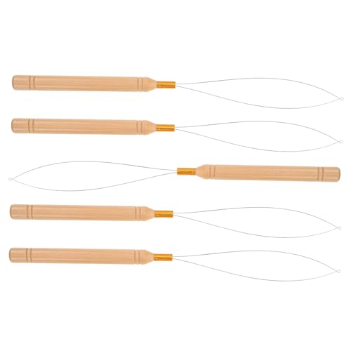 BEBEMOKO 5Pcs Bead Threading Tool Handle Sewing Bead Threader for Jewelry Making Bead Tools for Efficient Stringing and Crafting Projects