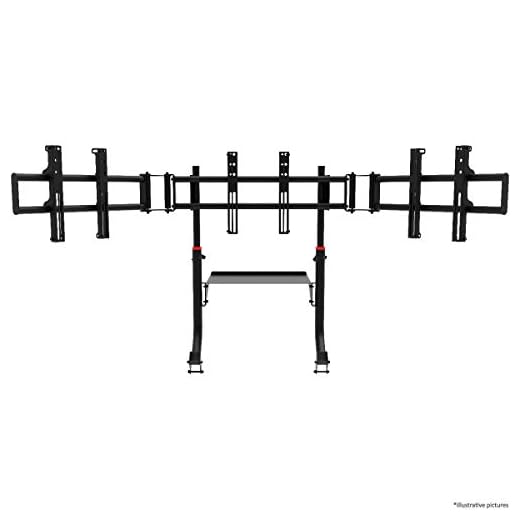 Extreme Sim Racing Triple Tv Stand Add-on Upgrade for Wheel Stand SXT V2 - Fits only SXT V2 - Suitable for TV sizes up to 32"