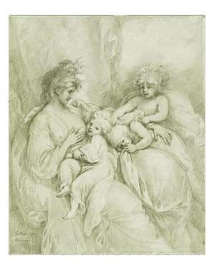 Art mural toile Maternité Benjamin West | Peinture abstraite 60x90
