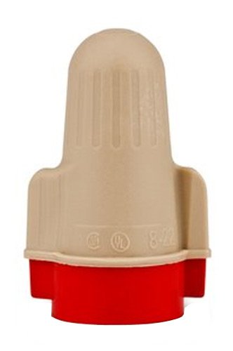 3M CECOMINOD049162 T/R+ Super Wire Connector, 100 Per Box, Tan/Red