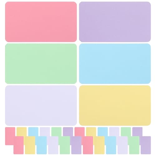 Tarjetas de papel blanco para escribir notas de estudio y recetas de cocina