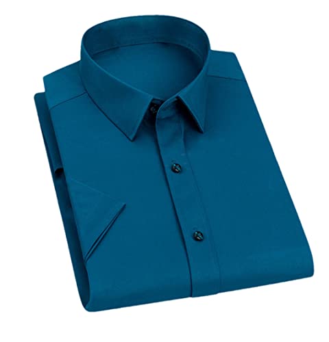 Chemise d'été homme bleu moyen XXL à manches courtes REHJJDFD
