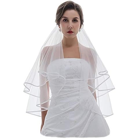 SAMKY 2T Satin Ribbon Edge Veil Cover