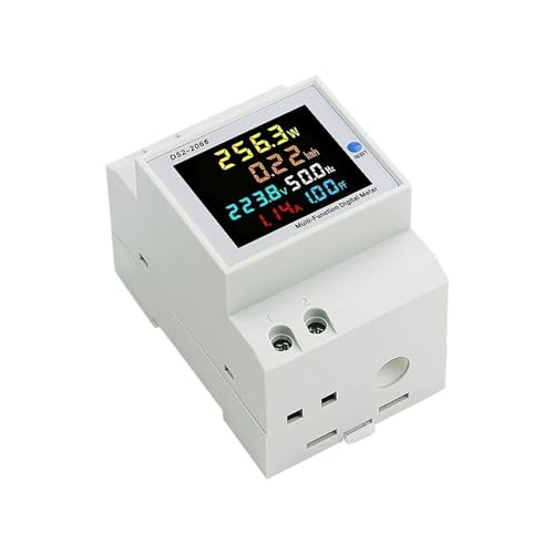 Compteur intelligent monophasé 6 en 1 voltmètre ampèremètre wattmètre de tableau kWh