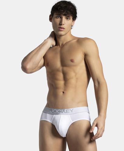 Image of Jockey MM04 Men Microfiber Mesh Elastane Stretch Performance Active Wear Brief with StayDry Technology