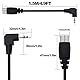 YARCHONN 5 Pin MIDI DIN Kabel 90 Grad 1/8 Zoll 3.5mm TRS Stecker Stereo Winkel Jack Plug Audio Kabel für Lautsprecher HiFi Verstärker Soundsystems-1.5M /4.9FT (TRS to Midi Stecker)