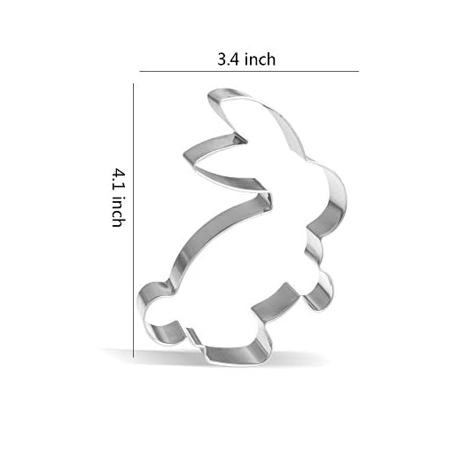 4.1 inch Rabbit cookie cutter - Image 3
