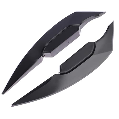 Moto Spoiler Avant Aileron Aérodynamique Universel Moto 1 Paire Aile Dynamique avec Autocollant Décoration Adhésif pour Moto Et Scooter Moto Aileron...