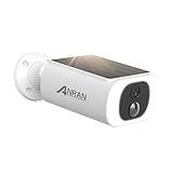 【高精細500万画素·高性能防犯システム·簡単設置】ANRAN 防犯カメラ 屋外 ソーラー 一体型 監視カメラ 屋外 電源不要 かんしカメラ 屋外 夜間カラー暗視 工事不要 取付簡単 ワイヤレス PIR人体検知 声光威嚇 即時通知 無料録画 Alexa対応 家族共有 双方向音声 MicroSDカード/クラウド対応 128GB対応 IP65防水防塵 2.4Gwifiのみ対応 5gwifi対応できない