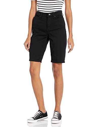 Tommy Hilfiger Women's Slim Bermuda Short, Black Denim, 12 #TOP23