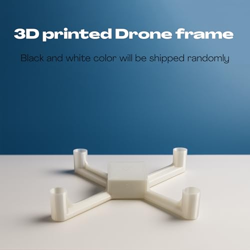 Image of ESP32 DIY Drone Frame Kit, 96mm Quadcopter Frame for 8520 Coreless Motors, 3D Printed Black Frame with Mobile App Support, 95.8mm x 95.8mm x 18mm