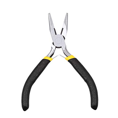 Image of 5 Inch Long Nose Pliers with Wire Cutter Smooth Jaws Mini Long Needle Nose Pliers for Jewelry Making Side Cutters Small Beading Pliers Micro Precision DIY Handcraft Tool