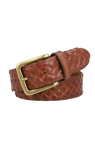 Frye Men's Leather Woven Belt