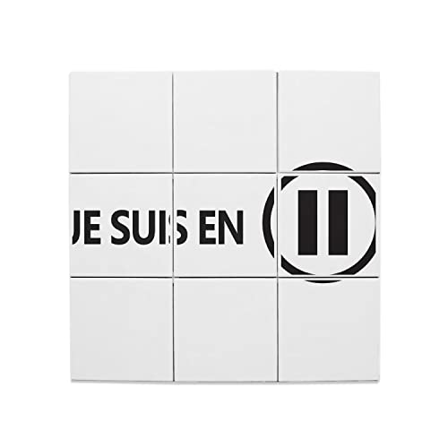 Carreaux céramique humour repos cadeau original de 60 x 60 cm pour pendaison de crémaillère