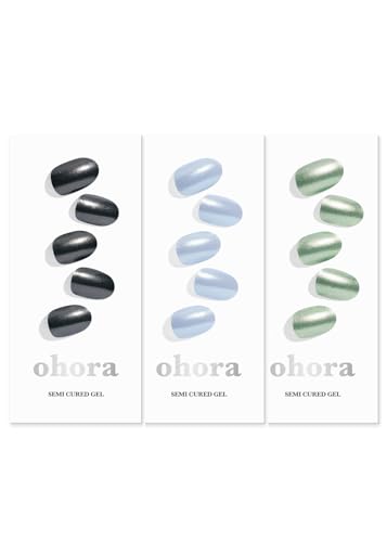 ohora Semi Cured Gel Nail Set of 3 (N Boba