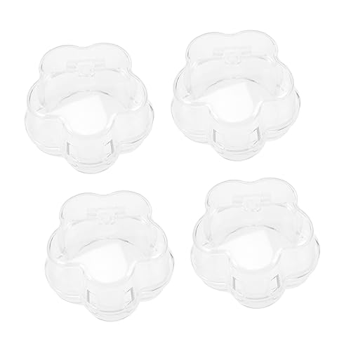 ERINGOGO 4Pcs Childproof Gas Stove Knob Cover Transparent Oven Knob Safety Guard for Against Accidental Gas Activation Essential Newborn Must Haves