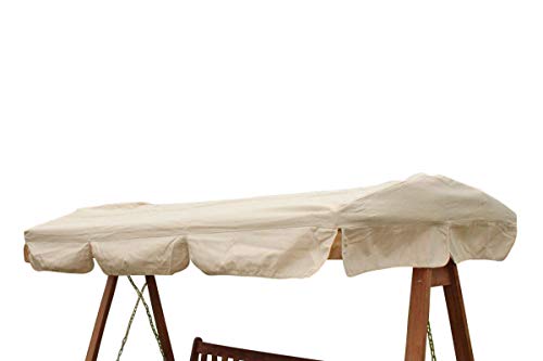 Garden Market Place Spare Canopy for a 2 Seater Garden Swing Seat or Hammock in Beige, 95 X 45 X 35